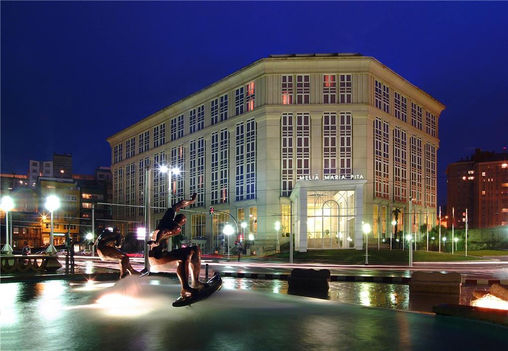 Melia Maria Pita Hotel A Coruna Bagian luar foto